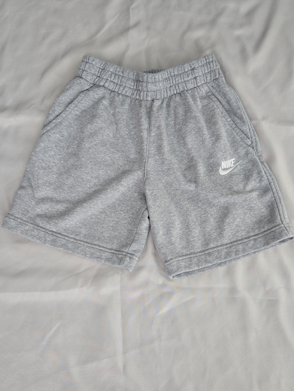 Nike Light Gray Athletic Fleece Shorts